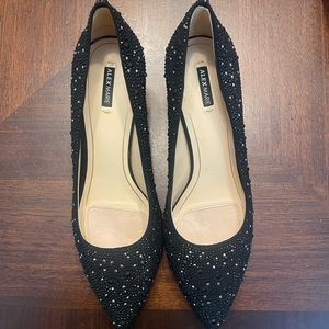 Stunning kitten heal black studded heels